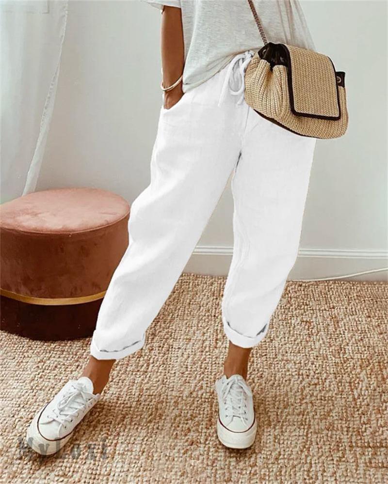 Avaria - Leichte Sommerhose Mit Weitem Bein