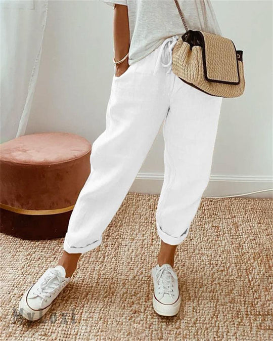 Avaria - Leichte Sommerhose Mit Weitem Bein