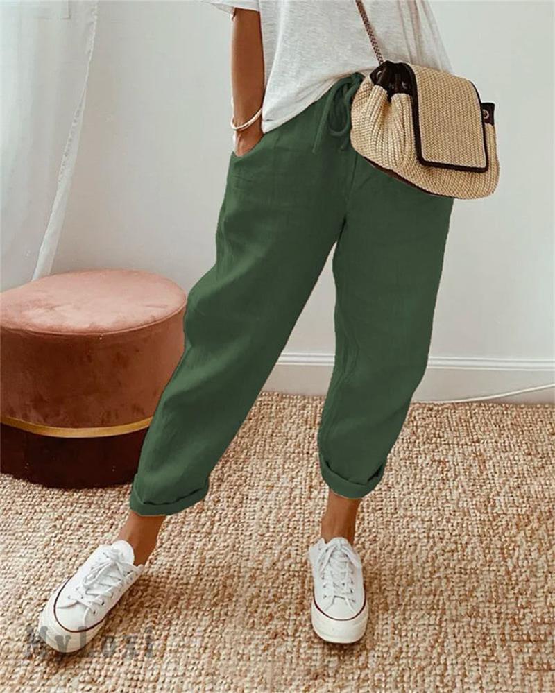 Avaria - Leichte Sommerhose Mit Weitem Bein