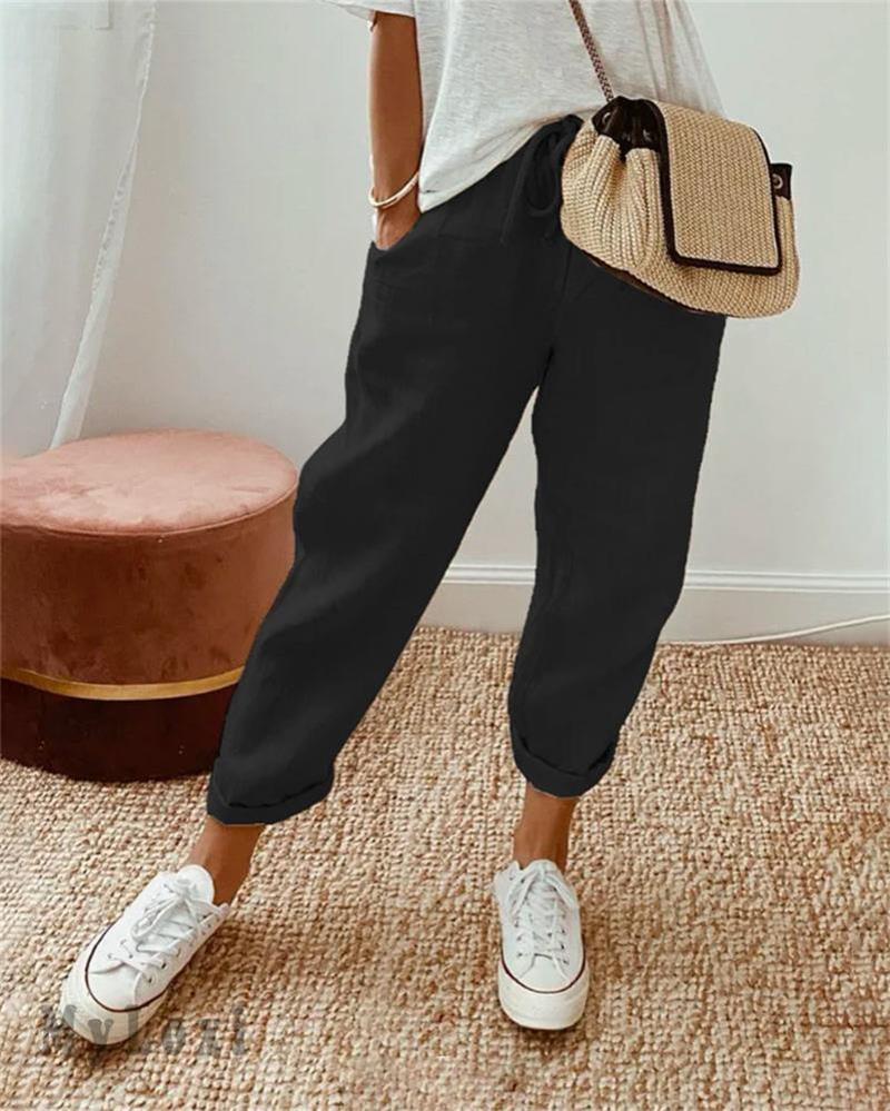 Avaria - Leichte Sommerhose Mit Weitem Bein