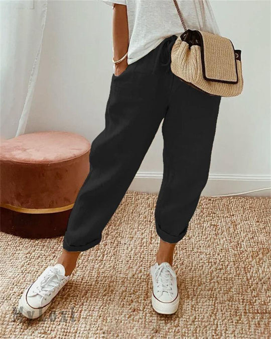 Avaria - Leichte Sommerhose Mit Weitem Bein
