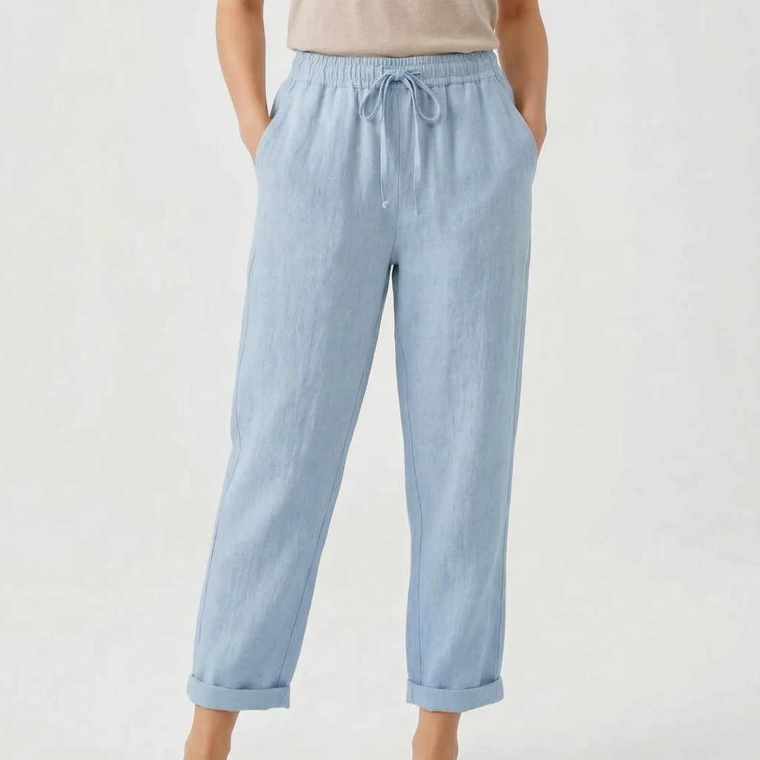 Avaria - Leichte Sommerhose Mit Weitem Bein