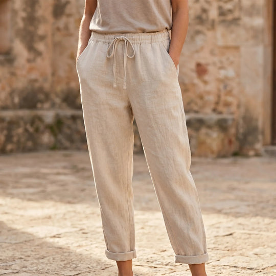 Avaria - Leichte Sommerhose Mit Weitem Bein