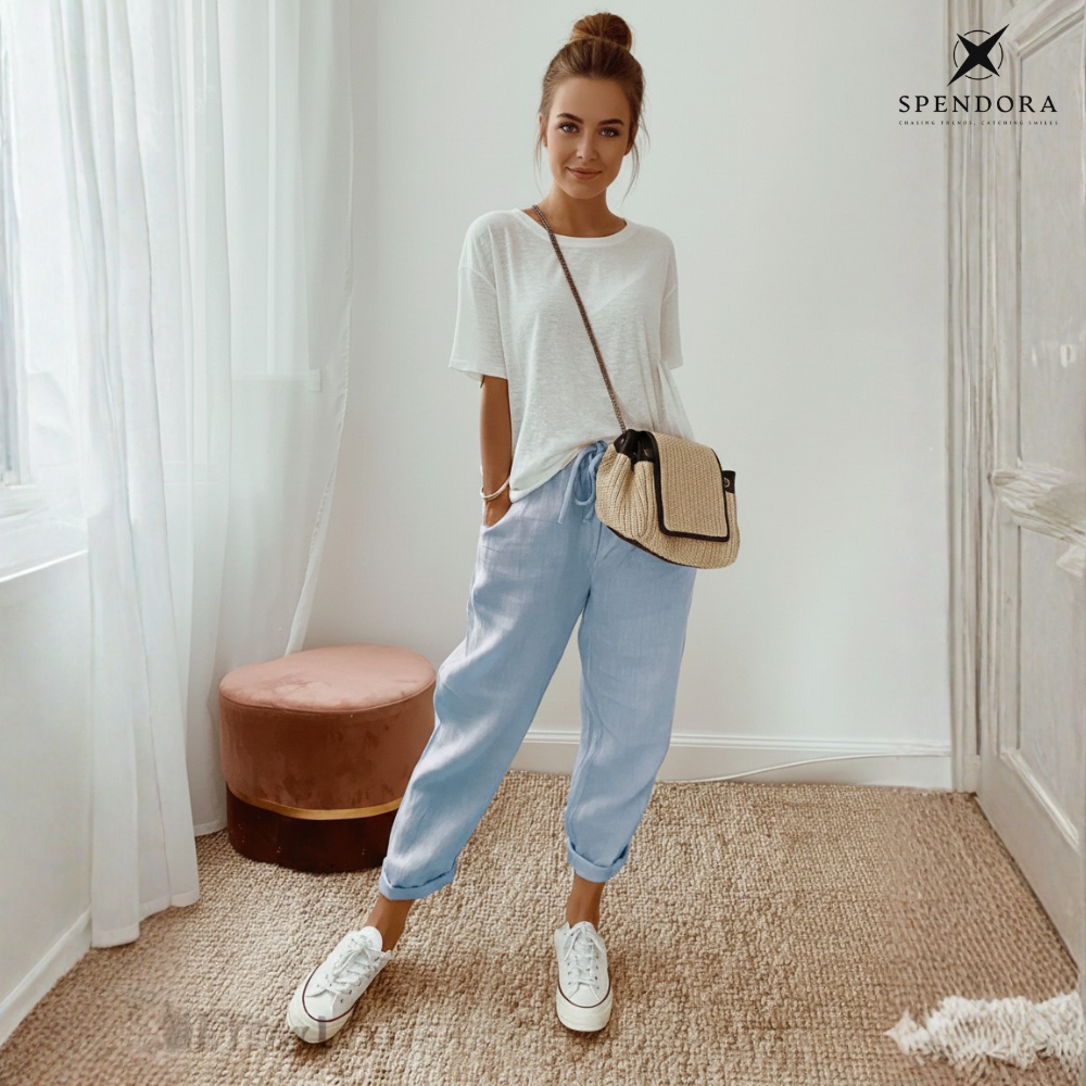 Avaria - Leichte Sommerhose Mit Weitem Bein