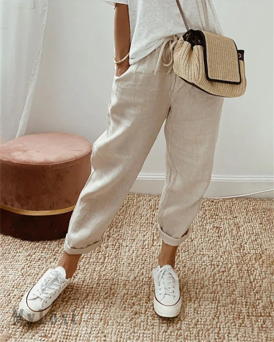 Avaria - Leichte Sommerhose Mit Weitem Bein