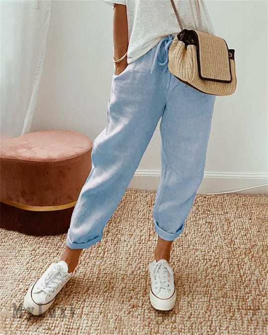 Avaria - Leichte Sommerhose Mit Weitem Bein