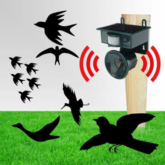 BirdSonix - Bewegungsaktivierter Ultraschall-Tiervertreiber Für Gärten