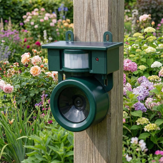 BirdSonix - Bewegungsaktivierter Ultraschall-Tiervertreiber Für Gärten
