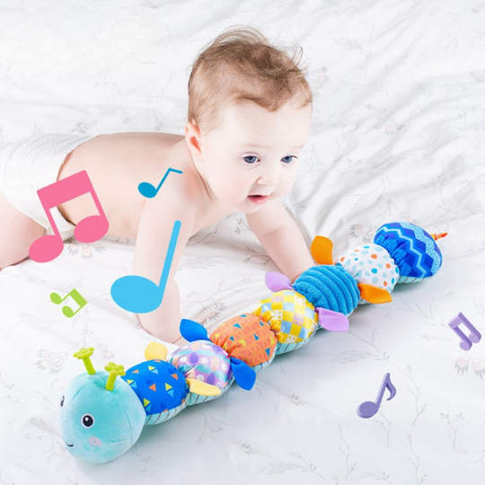 Caterbly - Musikalische Spielraupe Für Babys Blau Decorique.de
