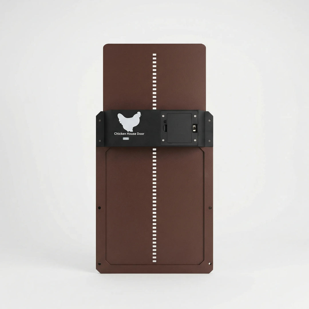 CoopGuardPro - Automatische Hühnerstalltür Braun Decorique.de