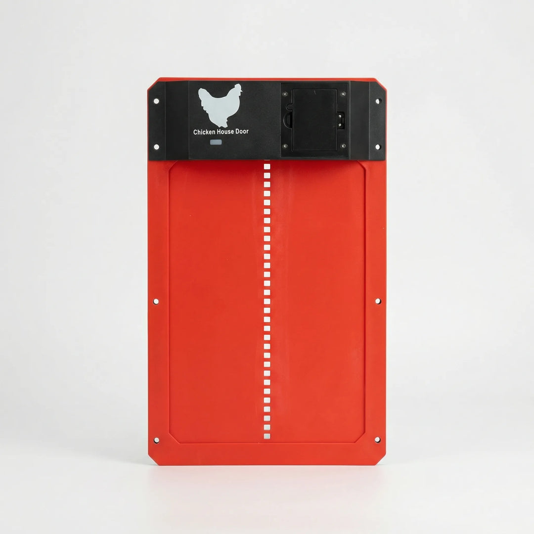 CoopGuardPro - Automatische Hühnerstalltür Rot Decorique.de
