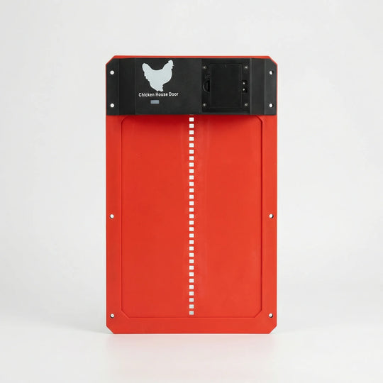 CoopGuardPro - Automatische Hühnerstalltür Rot Decorique.de