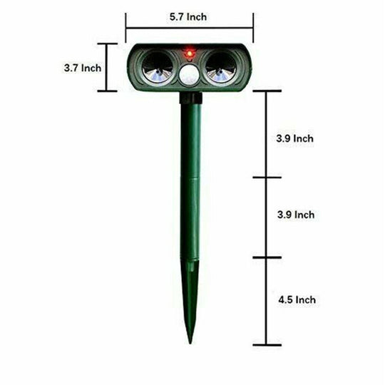 Scareguard - Solargetriebener Ultraschall-Tiervertreiber Mit Bewegungsmelder
