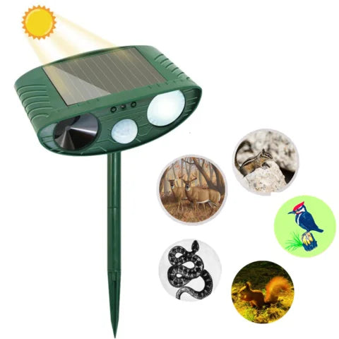SolarGarden - Solargetriebenes Ultraschall-Tierabwehrgerät