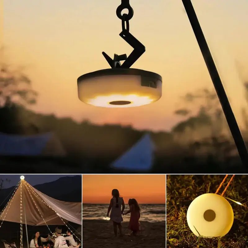 Glowpakt - 4-In-1 Campingleuchte Mit Einziehbarer Lichterkette