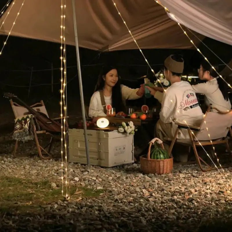Glowpakt - 4-In-1 Campingleuchte Mit Einziehbarer Lichterkette