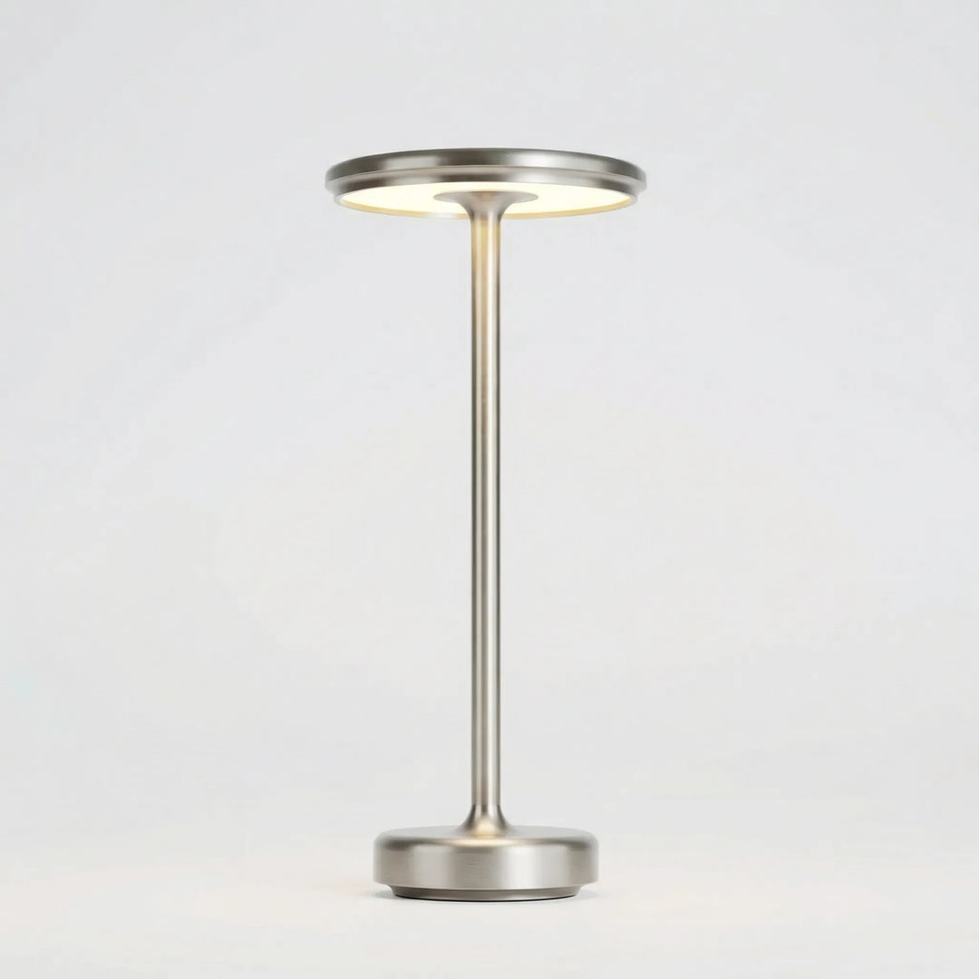 LumeDesk - Kabellose Tischleuchte Silber Decorique.de