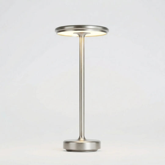 LumeDesk - Kabellose Tischleuchte Silber Decorique.de
