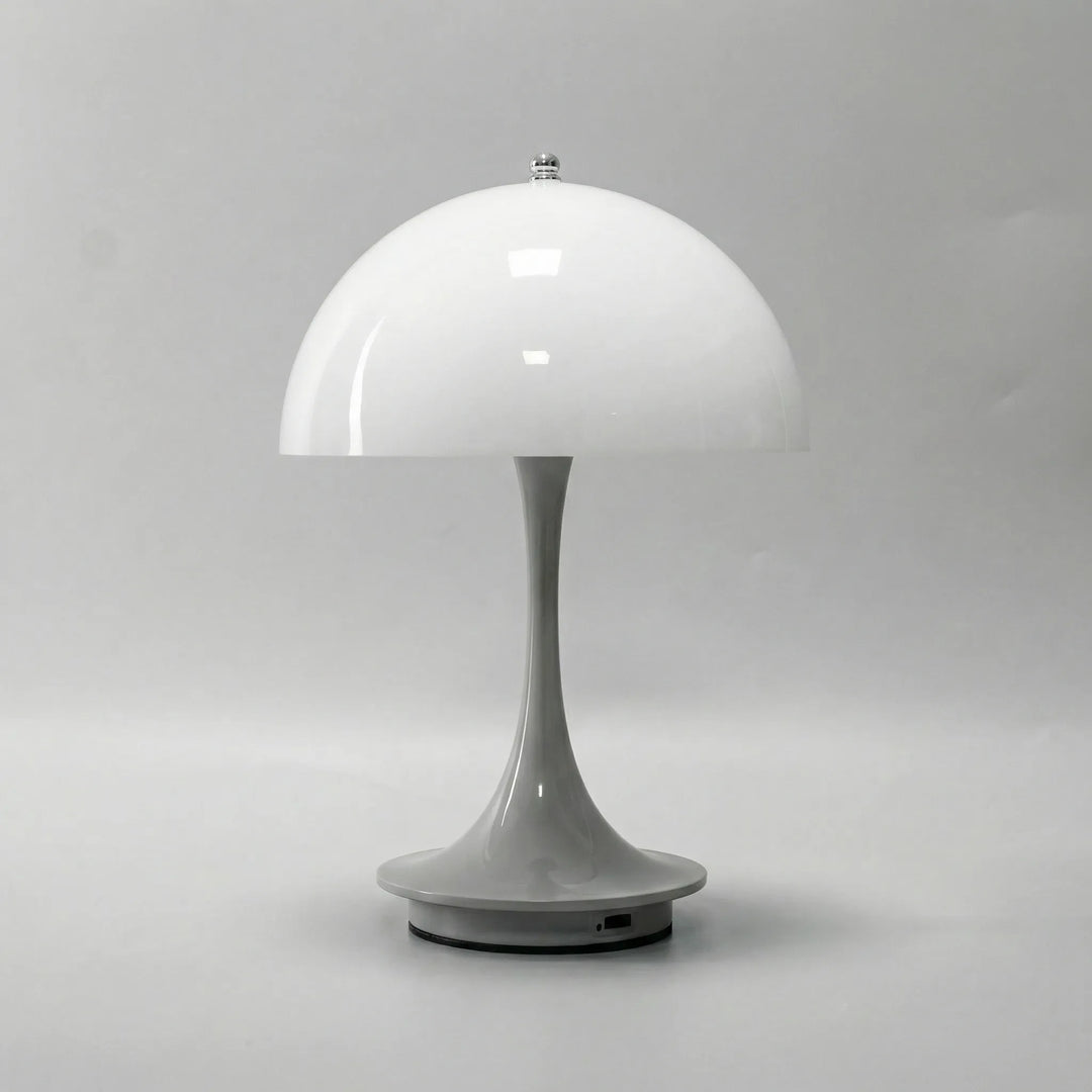 Glowlette - Kabellose Tischlampe Mit Kuppel Grau Decorique.de