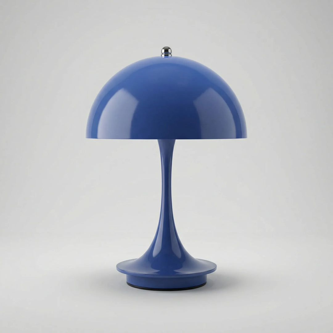 Glowlette - Kabellose Tischlampe Mit Kuppel Blau Decorique.de