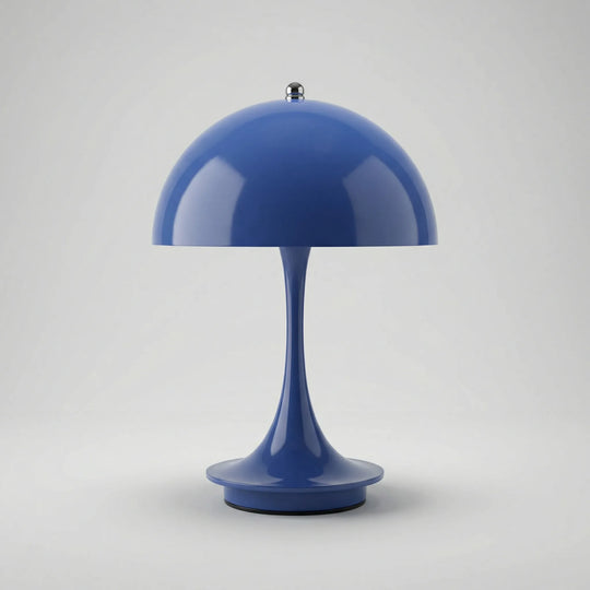 Glowlette - Kabellose Tischlampe Mit Kuppel Blau Decorique.de