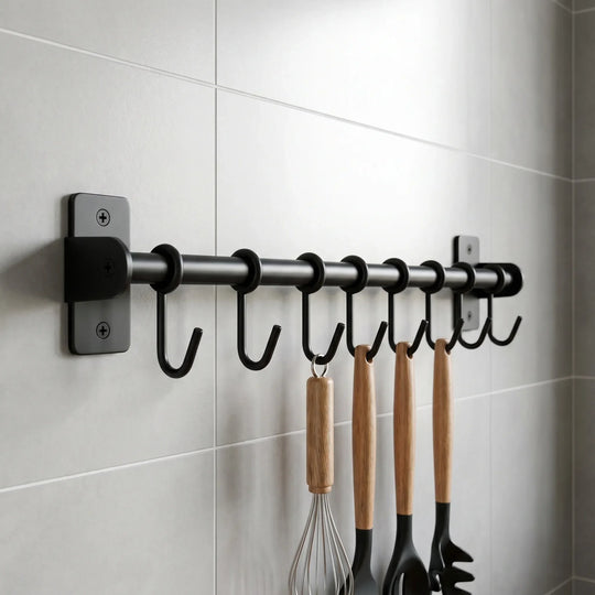 Hangly - Wandmontierte Küchenreling Mit Haken