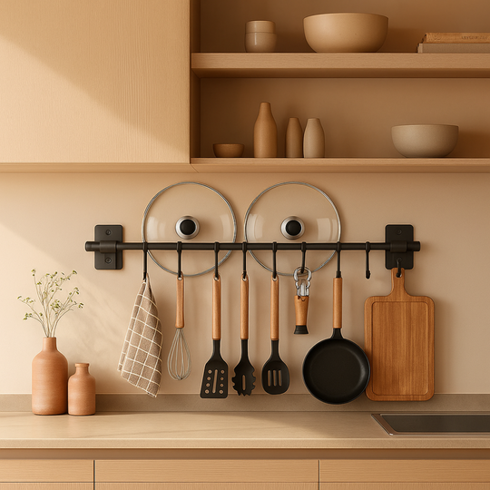 Hangly - Wandmontierte Küchenreling Mit Haken