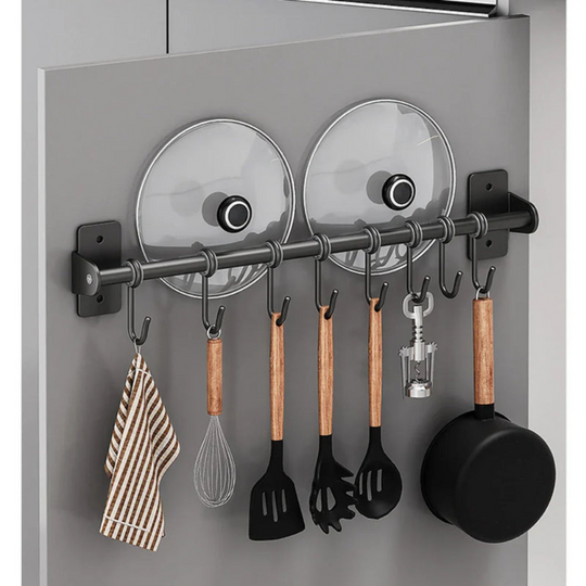Hangly - Wandmontierte Küchenreling Mit Haken