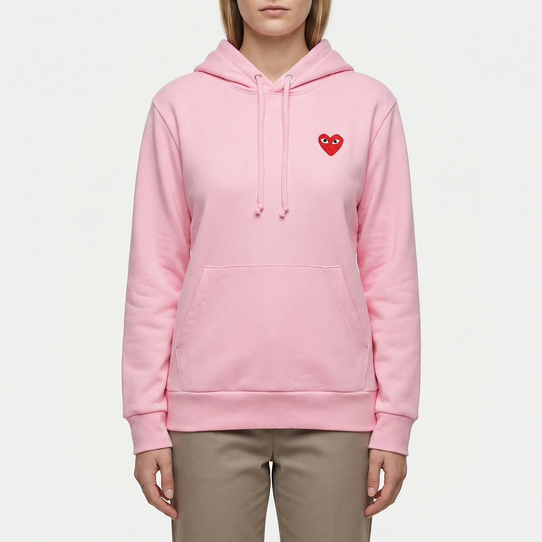 Heartelle - Kapuzensweater Mit Herzdetail Rosa Decorique.de