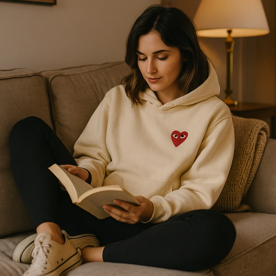 Heartelle - Kapuzensweater Mit Herzdetail Decorique.de