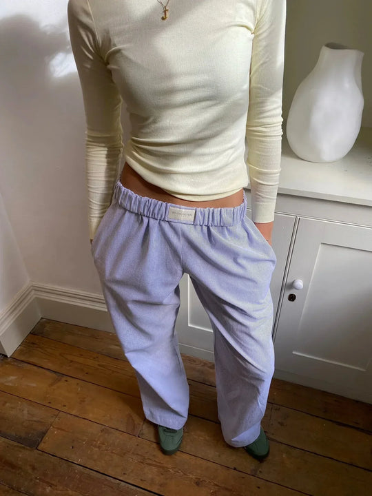 Loungia - Lässige Gestreifte Stoffhose