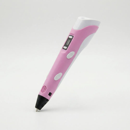 MorphoPen - Handgeführter 3D Zeichenstift Rosa + 10er-Set Farbige Filamente (50 M) Decorique.de