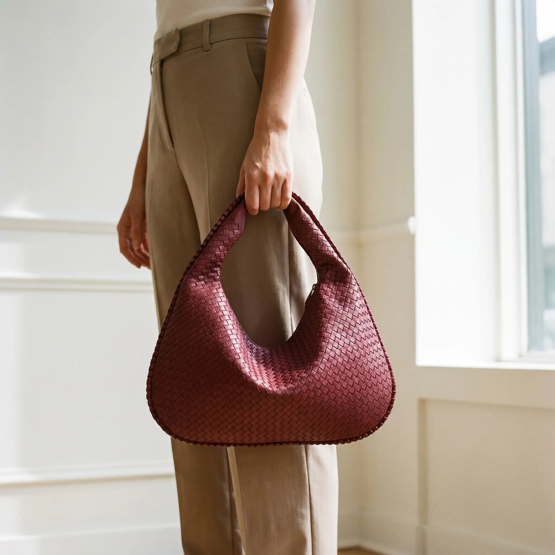Nexira - Geräumige Schultertasche Mit Flechtmuster