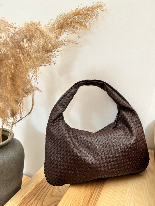 Nexira - Geräumige Schultertasche Mit Flechtmuster