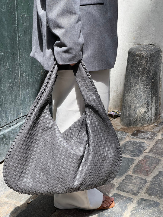 Nexira - Geräumige Schultertasche Mit Flechtmuster