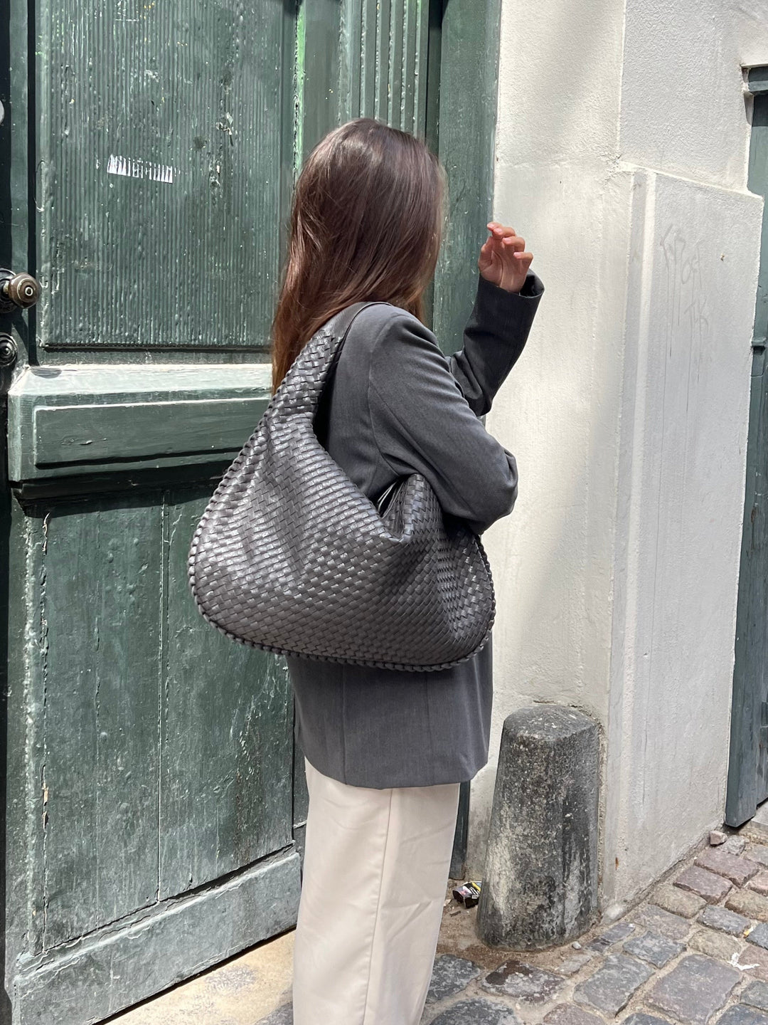 Nexira - Geräumige Schultertasche Mit Flechtmuster