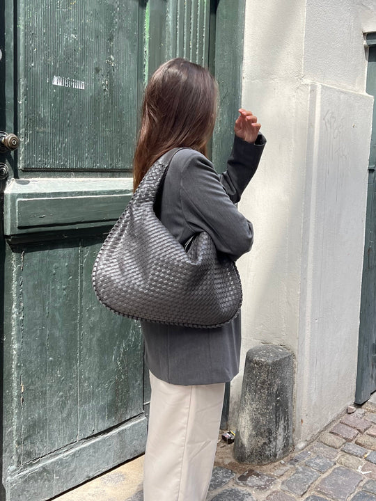 Nexira - Geräumige Schultertasche Mit Flechtmuster