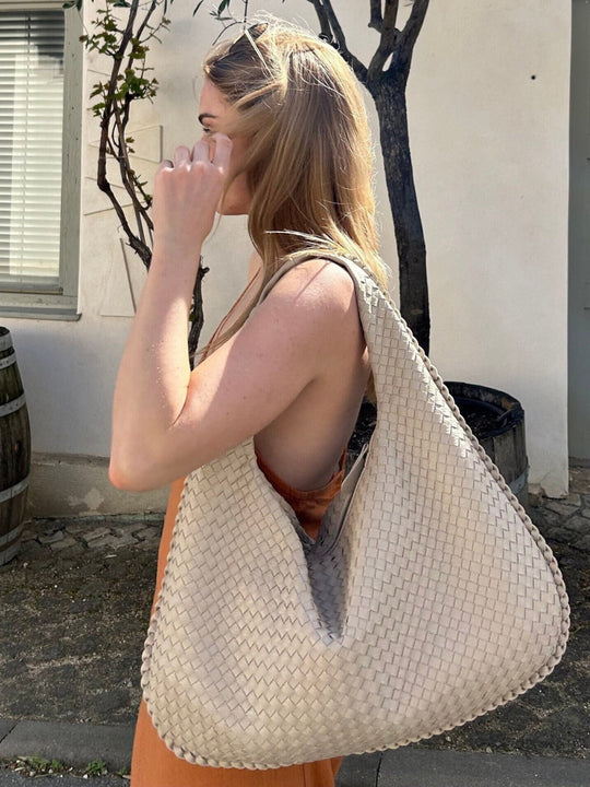 Nexira - Geräumige Schultertasche Mit Flechtmuster