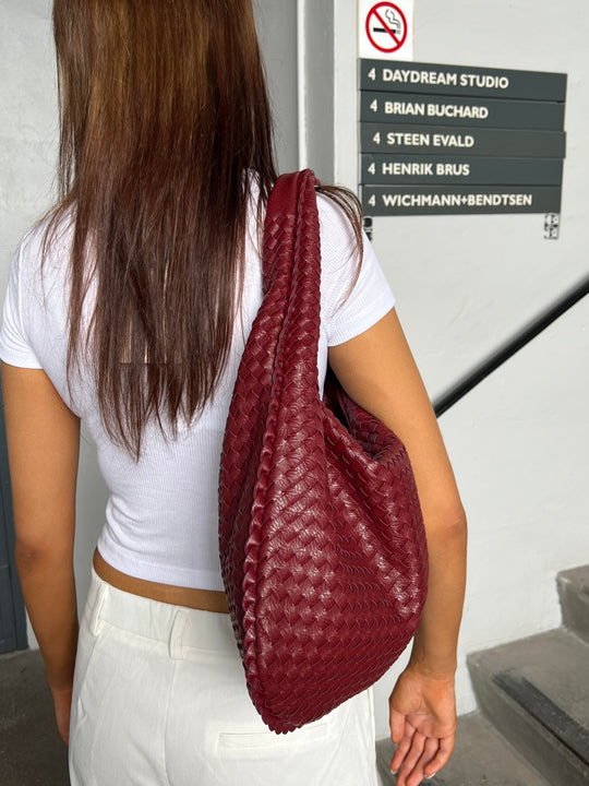 Nexira - Geräumige Schultertasche Mit Flechtmuster