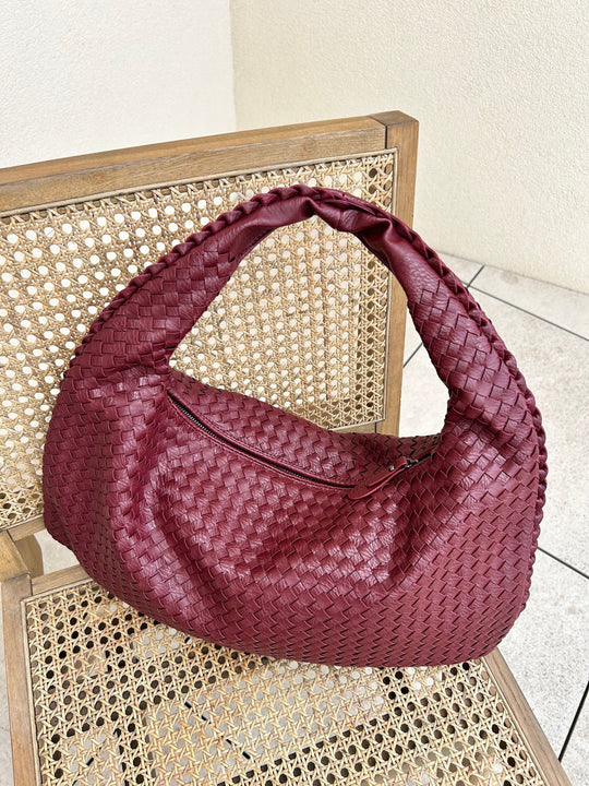Nexira - Geräumige Schultertasche Mit Flechtmuster