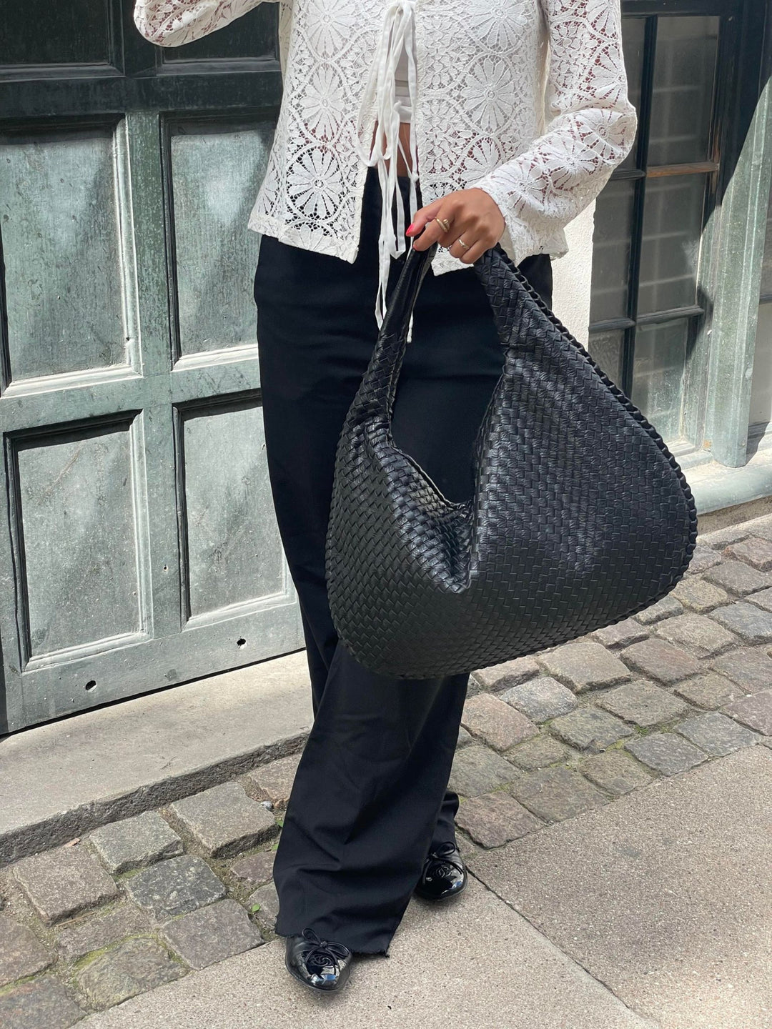 Nexira - Geräumige Schultertasche Mit Flechtmuster