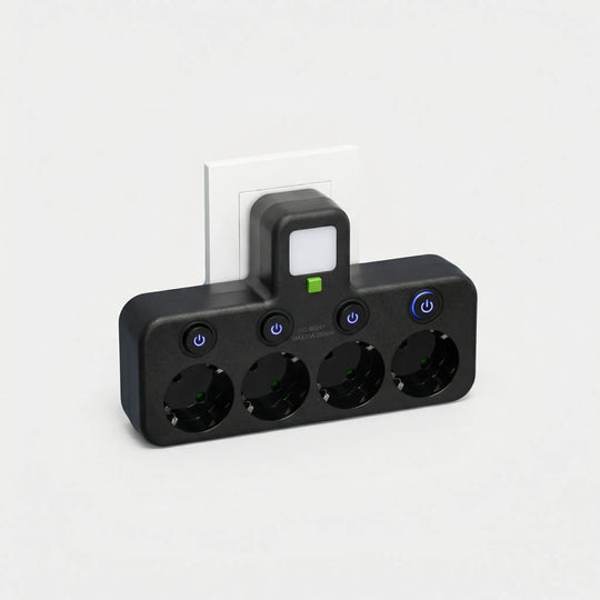 Powerlyst - Wandsteckdosenleiste Mit USB Schwarz Decorique.de