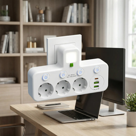 Powerlyst - Wandsteckdosenleiste Mit USB Decorique.de