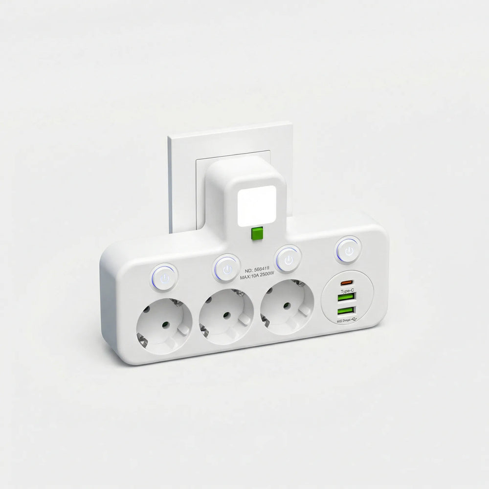 Powerlyst - Wandsteckdosenleiste Mit USB Decorique.de