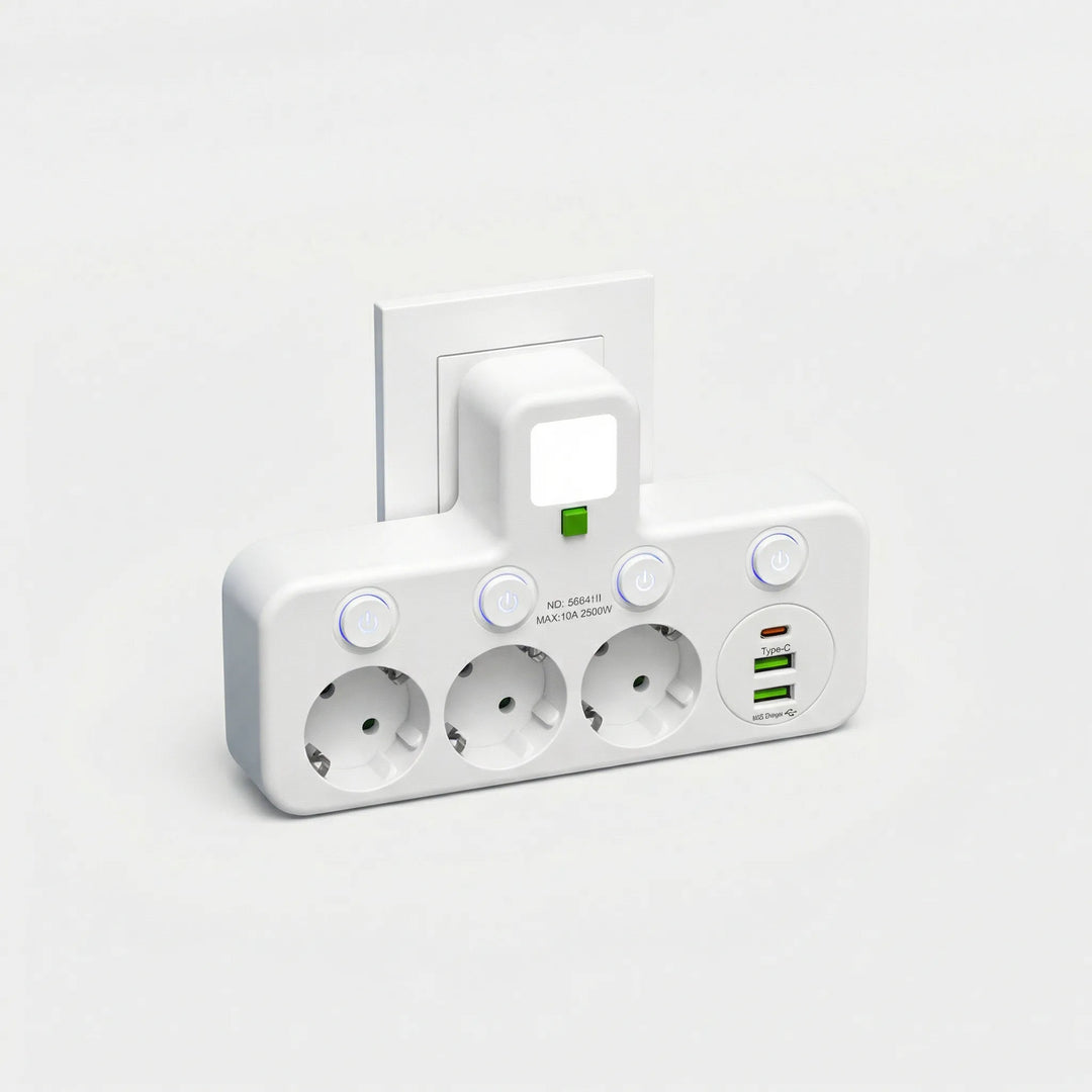 Powerlyst - Wandsteckdosenleiste Mit USB Decorique.de
