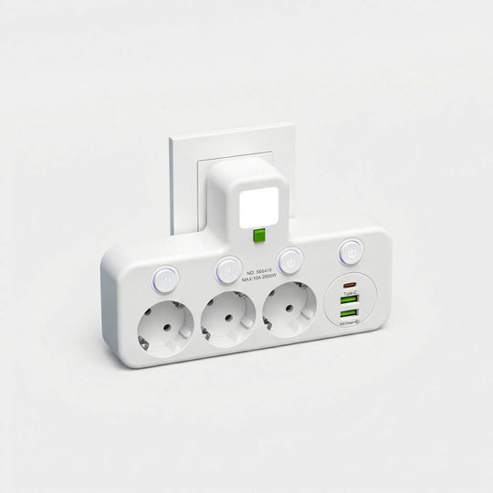 Powerlyst - Wandsteckdosenleiste Mit USB Decorique.de