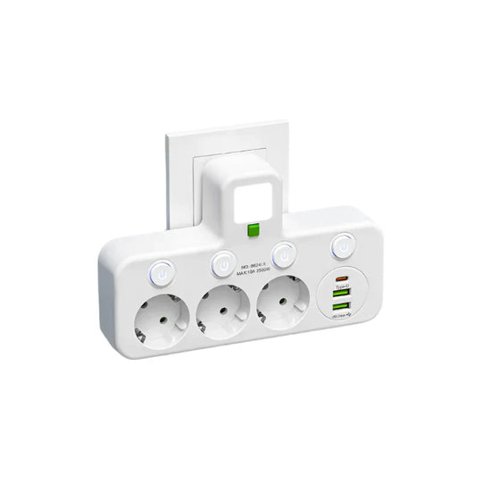 Powerlyst - Wandsteckdosenleiste Mit USB Decorique.de