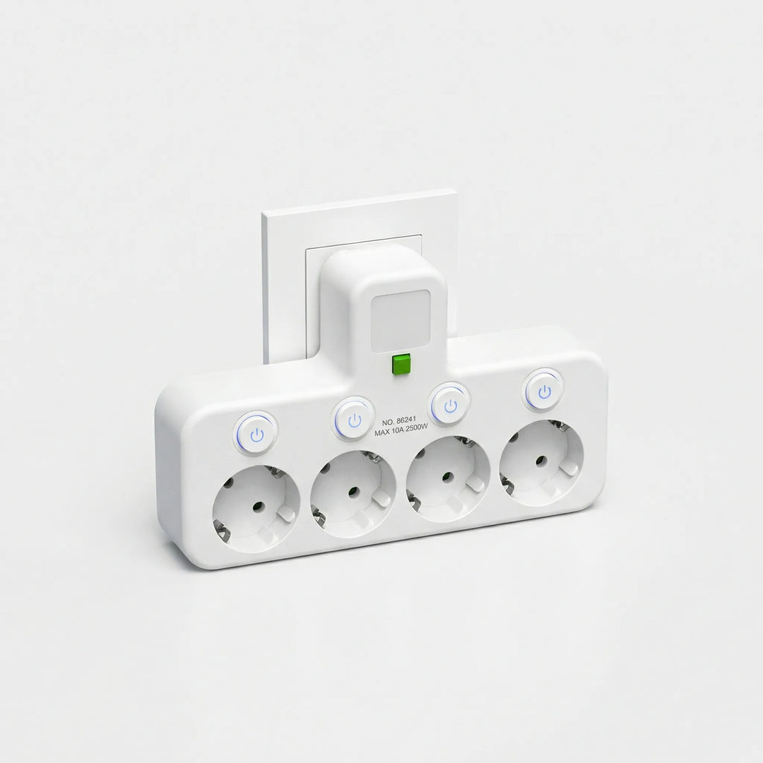 Powerlyst - Wandsteckdosenleiste Mit USB Weiß Decorique.de