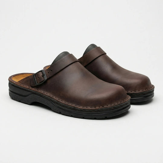 Steplyr - Slip On Herrenclog Dunkelbraun Decorique.de