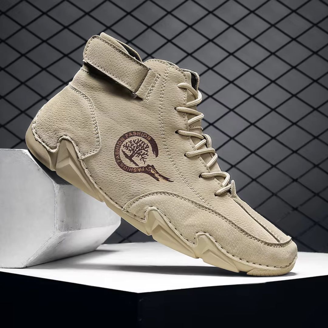 Trailform - Barfußschuh Mit Hohem Schaft Und Schnürung